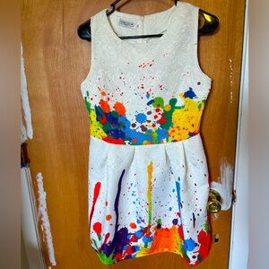 Paint color splash sz medium dress